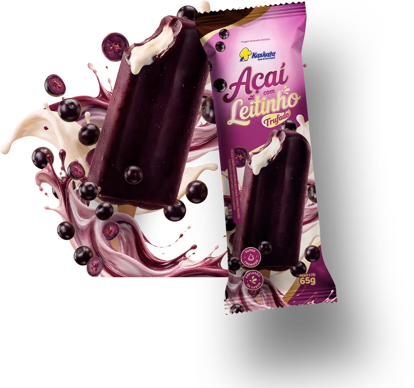 Linha Açaí com Leitinho Trufado