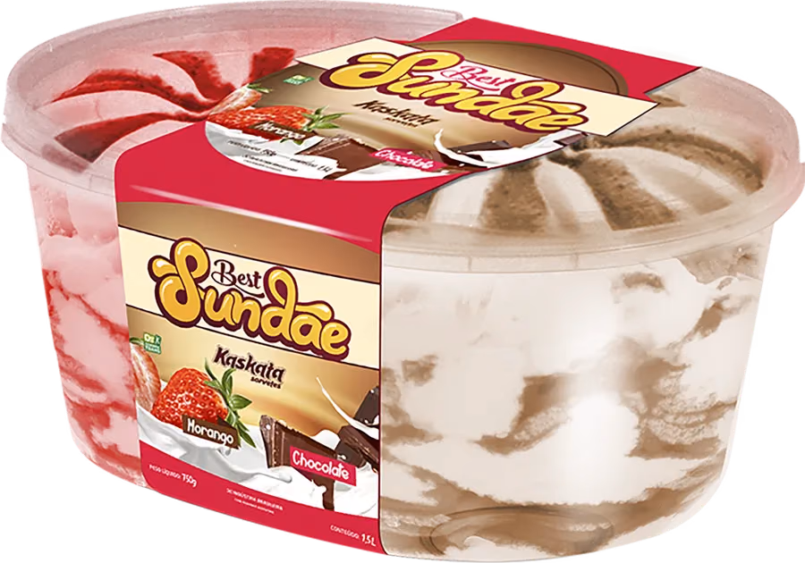 Best Sundae Morango com chocolate