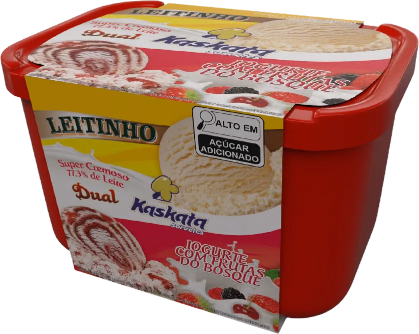 Dual Leitinho e frutas do bosque