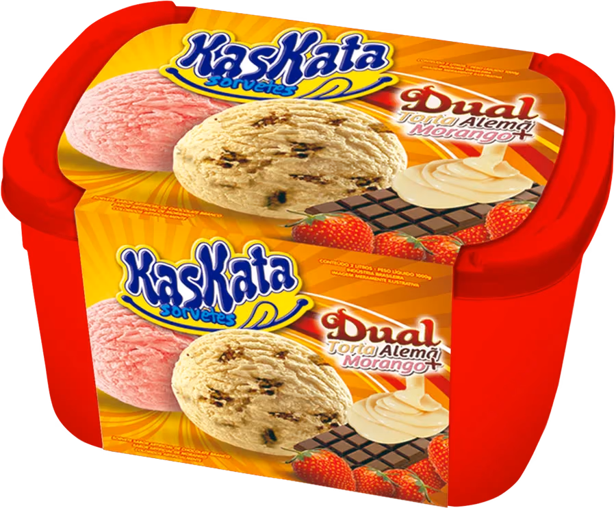 Dual Morango e torta alemã