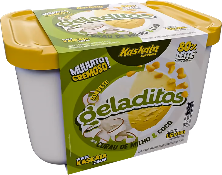 Geladitos Milho e coco