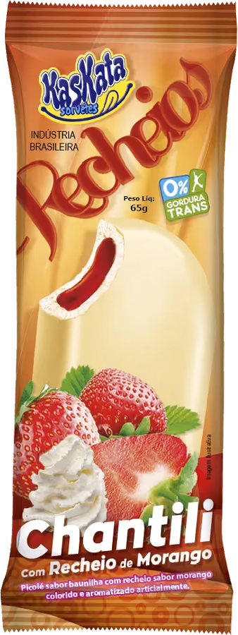 Recheios Chantilly com morango