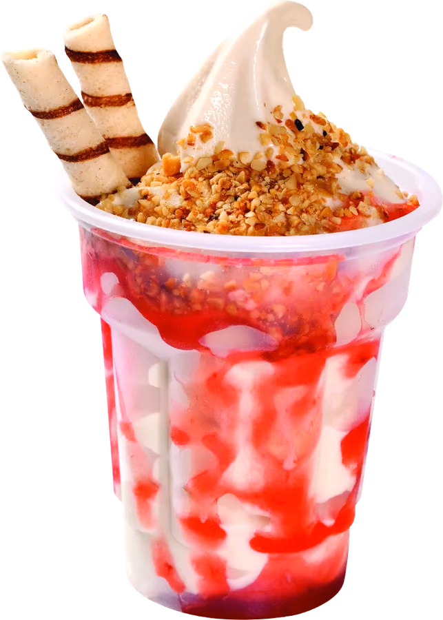 Sundae Calda de morango